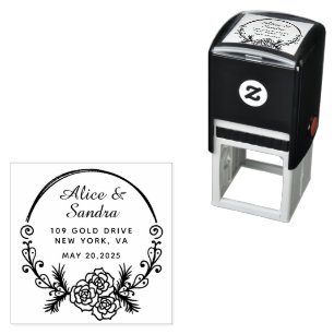 Create Your Own Modern Round Self-inking Stamp