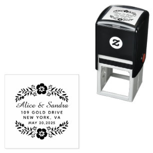 Create Your Own Modern Round Self-inking Stamp