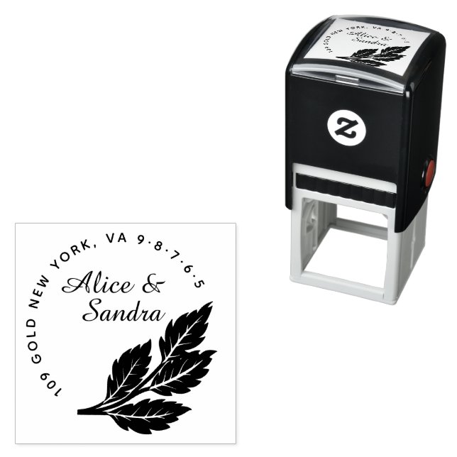 Create Your Own Modern Round  Self-inking Stamp (In Situ)