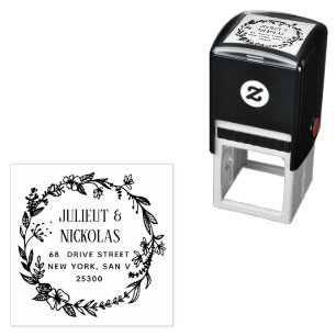 Create Your Own Modern Round Self-inking Stamp