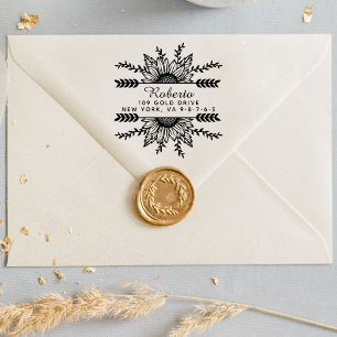 Create Your Own Modern Round  Self-inking Stamp