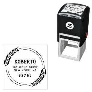 Create Your Own Modern Round  Self-inking Stamp