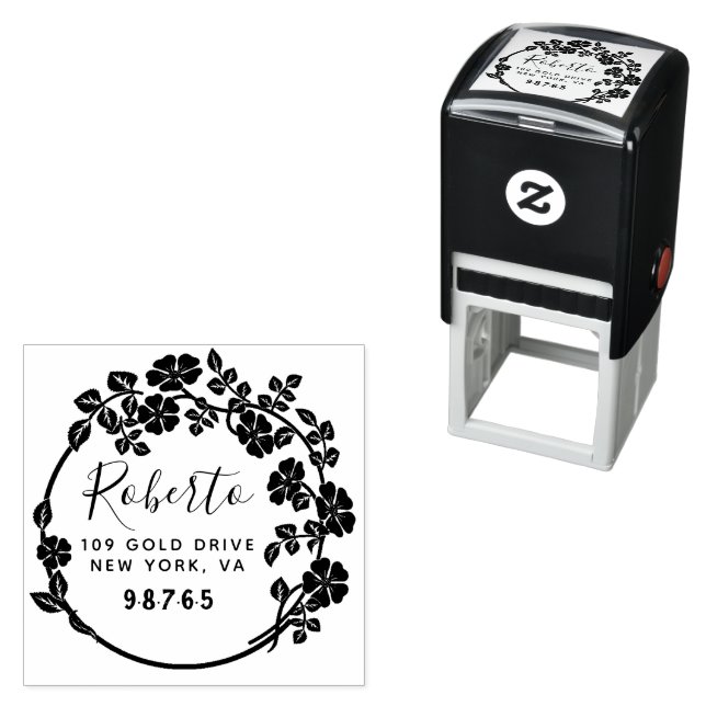 Create Your Own Modern Round  Self-inking Stamp (In Situ)
