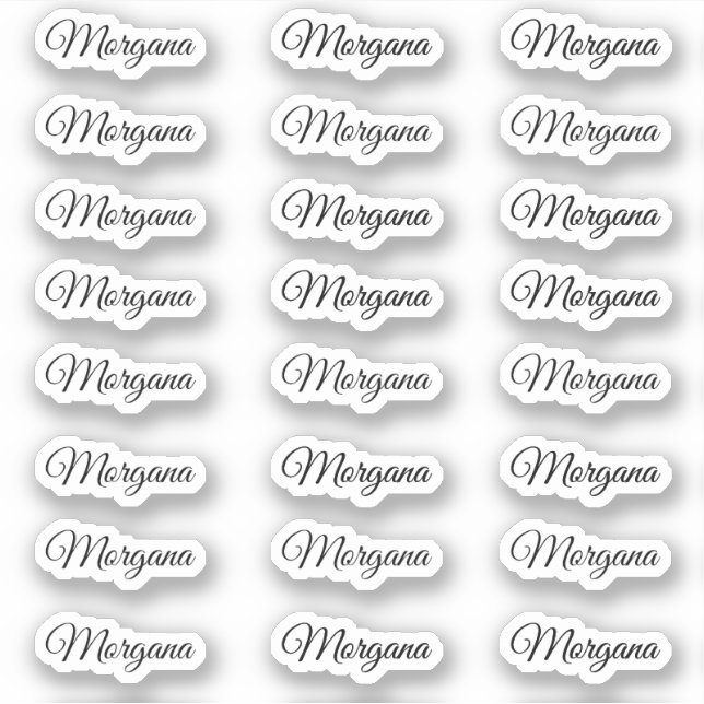 Create Your Own Modern Script Personalised Name  (Front)