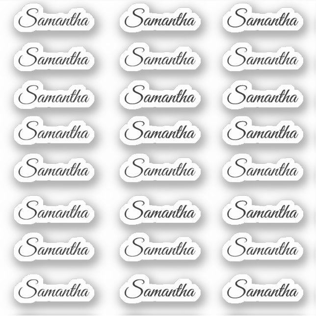 Create Your Own Modern Script Personalised Name  (Front)