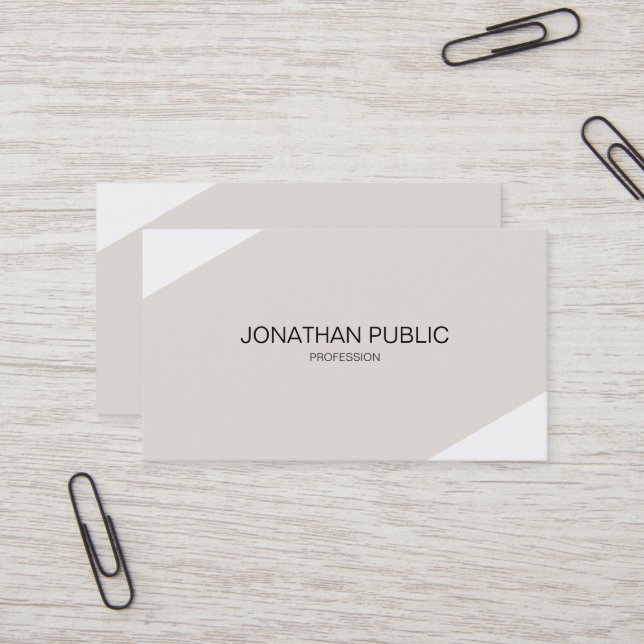 Create Your Own Modern Sleek Elegant Consultant Business Card (Front/Back In Situ)