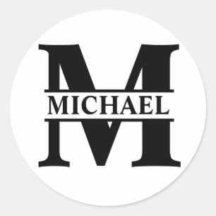 Create Your Own Monogram  Classic Round Sticker