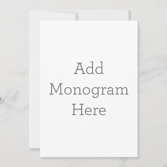 Flat Invitation, Size: 12.7 cm x 17.8 cm, Paper: Signature Matte, Envelopes: White (Front)