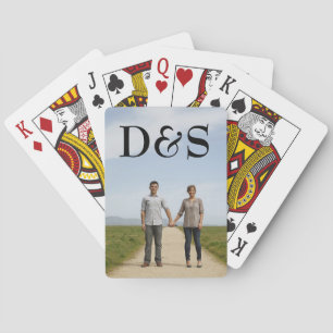 Create Your Own Monogram Photo Playing Cards