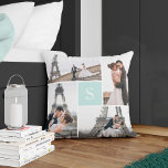 Create Your Own Monogrammed 5-Photo Gallery Cushion<br><div class="desc">Add your photos and custom monogram for a special one of a kind design.</div>