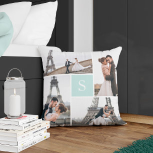 Create Your Own Monogrammed 5-Photo Gallery Cushion