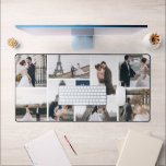 Create Your Own Monogrammed 8-Photo Blue Collage Desk Mat<br><div class="desc">Elevate your workspace with our Monogrammed 8-Photo Collage Desk Mat! Personalise your desk area with cherished memories and your unique monogram. Perfect for work or study spaces,  it adds a personal touch to your productivity. Design yours today and turn your desk into a canvas of inspiration!</div>