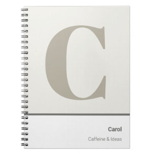Create Your Own Monogrammed Notebook