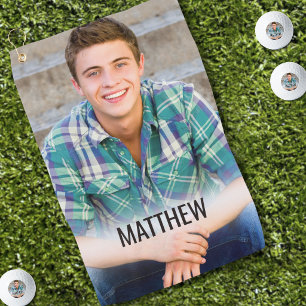 Create Your Own Monogrammed Photo Golf Towel