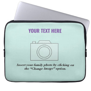 Create Your Own Moonlight Jade Pastel Laptop Sleeve