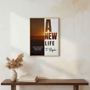 Create your own motivational customised text  poster