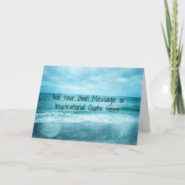 Create Your Own Motivational Inspirational Quote Card (Front)