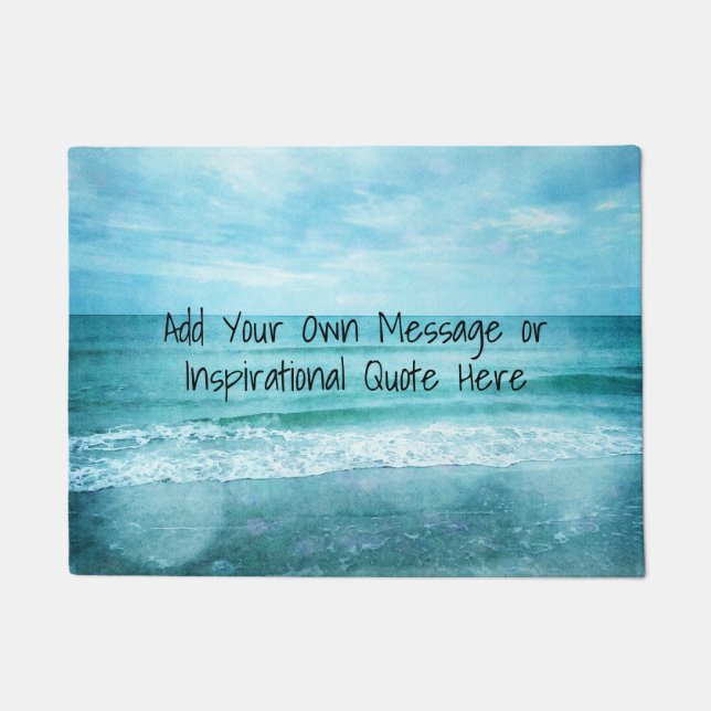 Create Your Own Motivational Inspirational Quote Doormat (Front)