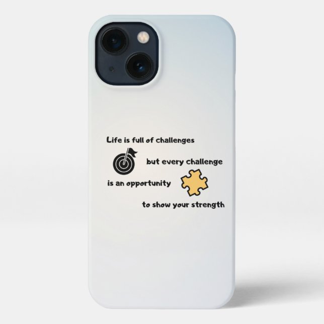 Create Your Own Motivational Inspirational Quote iPhone Case (Back)