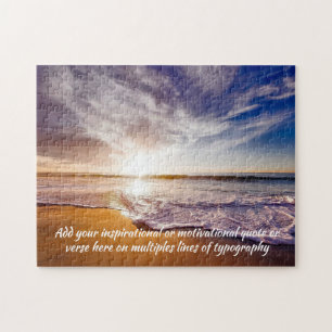 Create Your Own Motivational Inspirational Quote Jigsaw Puzzle