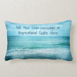 Create Your Own Motivational Inspirational Quote Lumbar Cushion