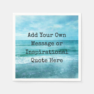 Create Your Own Motivational Inspirational Quote Napkin