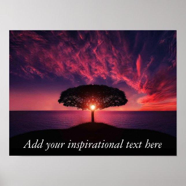Create your own Motivational/Inspirational Quote P Poster (Front)