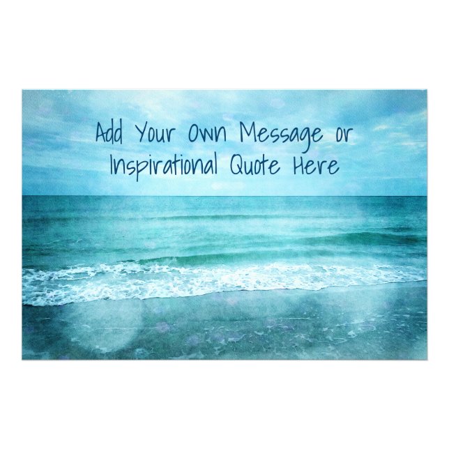 Create Your Own Motivational Inspirational Quote Photo Print (Front)