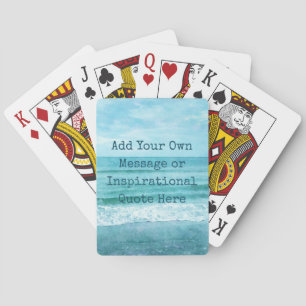 Create Your Own Motivational Inspirational Quote Playing Cards