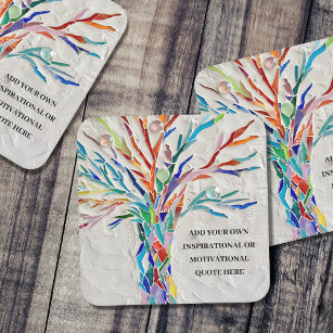 Create Your Own Motivational/Inspirational Quote Square Paper Coaster