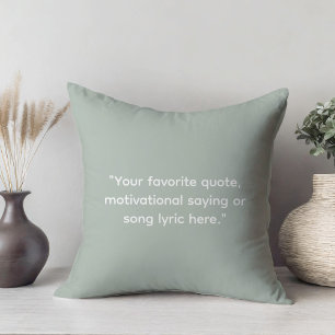 Create Your Own Motivational Quote Cushion