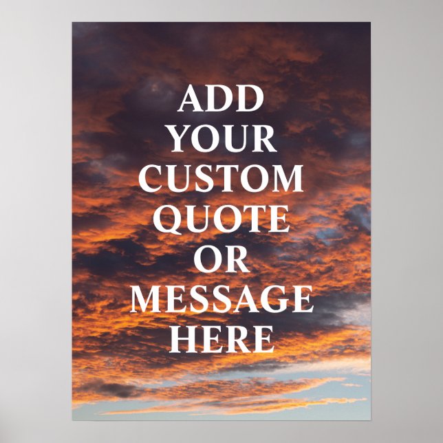Create your own motivational quote poster (Front)