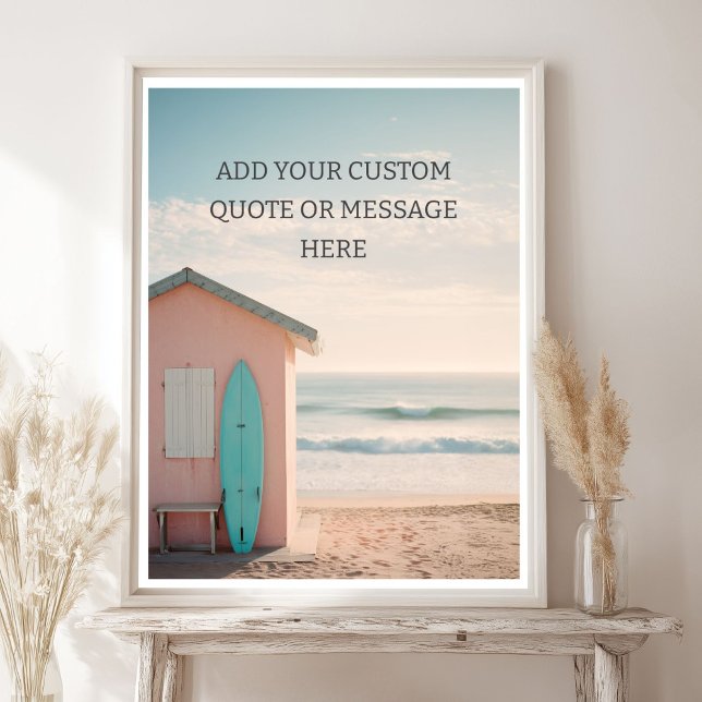 Create Your Own Motivational Quote - Retro Surf  Poster (Create Your Own Motivational Quote - Retro Surf Poster)