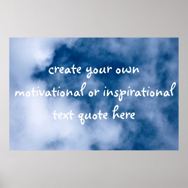Create your own motivational text poster (Front)