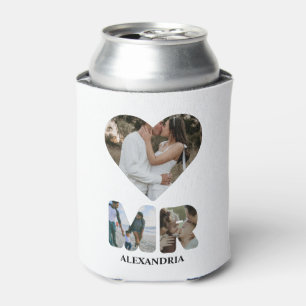Create your own Mr and Mrs photo Matching couple Can Cooler