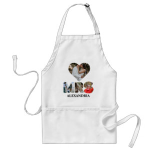 Create your own Mr and Mrs photo Matching couple Standard Apron