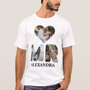 Create your own Mr and Mrs photo Matching couple T-Shirt