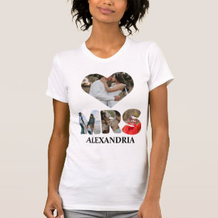 Create your own Mr and Mrs photo Matching couple T-Shirt