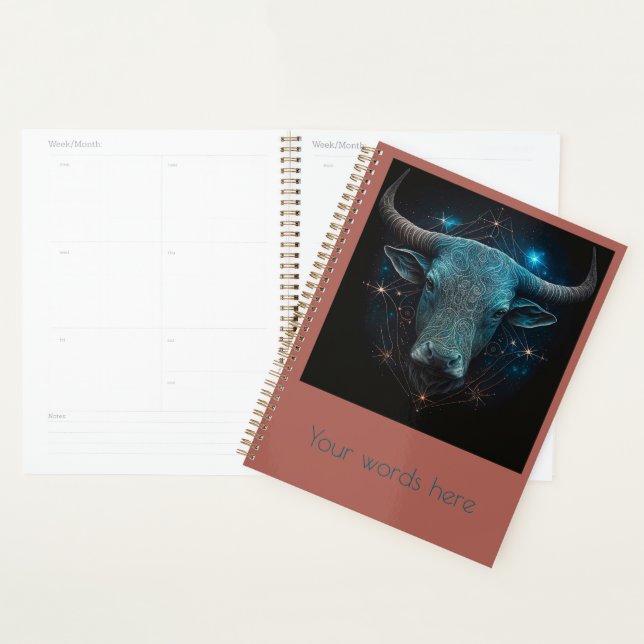 Create Your Own Mystical Astrology Taurus Zodiac Planner (Display)