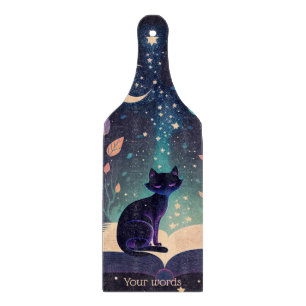Create Your Own Mystical Black Cat Altar Cloth Cutting Board