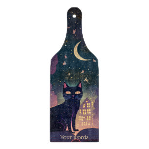 Create Your Own Mystical Black Cat Magic Window Cutting Board