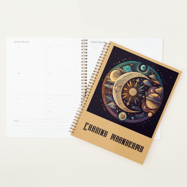 Create Your Own Mystical Crescent Moon & Planets Planner (Display)