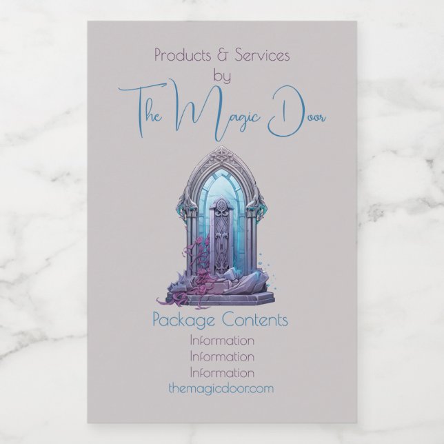 Create Your Own Mystical Door Apothecary Label (Single Label)