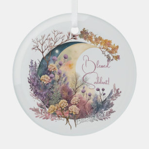 Create Your Own Mystical Floral Crescent Moon Glass Tree Decoration