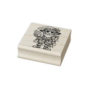 Create Your Own Mystical Gnome Sorcerer Rubber Stamp