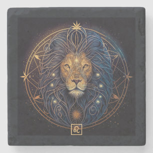 Create Your Own Mystical Leo Stone Coaster