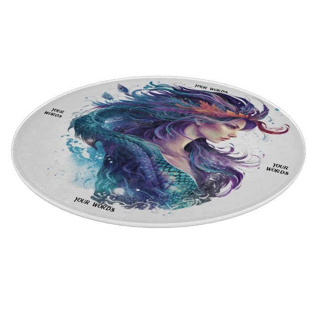 Create Your Own Mystical Mermaid Cutting Board (Corner)