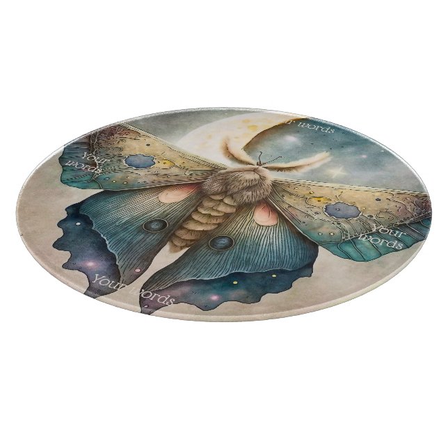 Create Your Own Mystical Moon Moth Cutting Board (Corner)