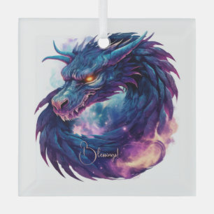 Create Your Own Mystical Purple Dragon Glass Tree Decoration