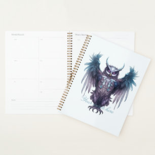Create Your Own Mystical Purple Owl Planner